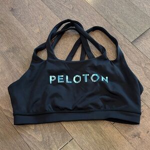 Peloton dark blue sports bra size large